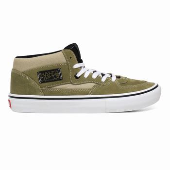 Damske Kotnikove Tenisky Vans Half Cab Pro Zelene VA28HQKZL